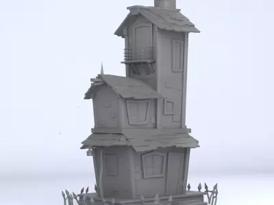Haunted Halloween House 3D print model