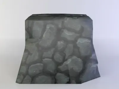 Big rock Low-poly 3D model