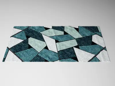 Contemporary Carpet - Rug 02 3D model