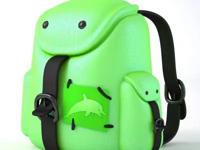 Back Pack Green 3D model