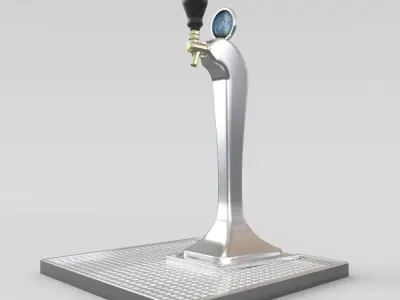 beer tap for bar or restaurant  3D model