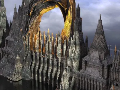 Wizarding Towers 3D model