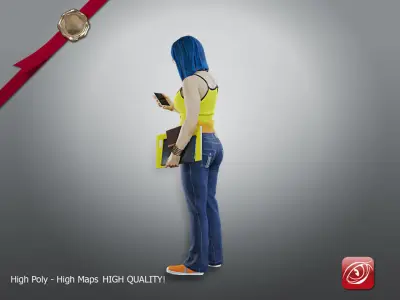 Student Female AAS 2130 005 3D model