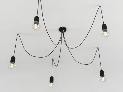 NOWODVORSKI Lamp Spider x5  3D model