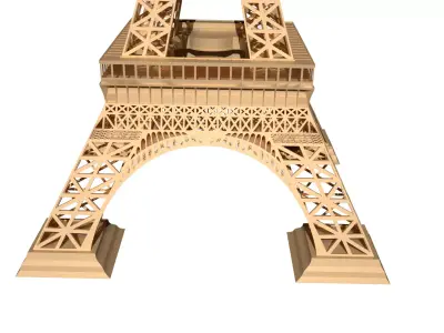 Eiffel Tower France 3D model 3D model