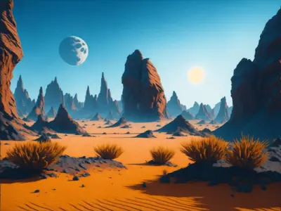 Alien Worlds Backdrop Images 3D model