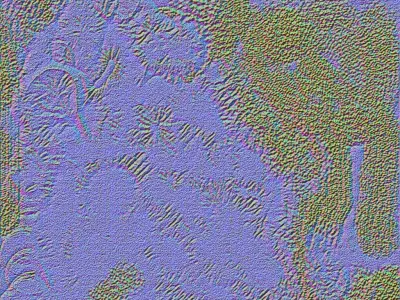 Alien planet scenery 3D model