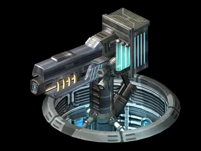 Spaceship - Ground Fort 03 3D model