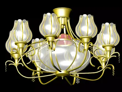 Hall chandelier 3D model