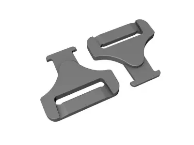 Dredd vest Cobra buckles 3D print model