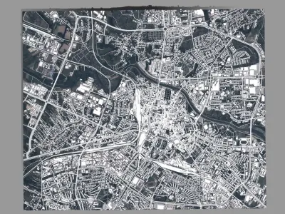 Cityscape Rzeszow Poland 3D model