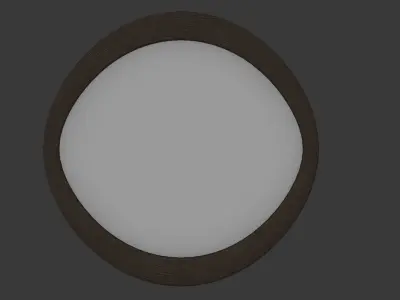 Round Mirror 3D model