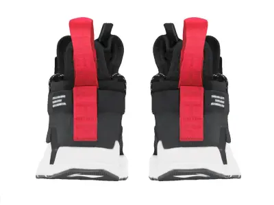 Cyberpunk fashion sneaker 10 Urban Techwear scifi future shoes Low-poly 3D model