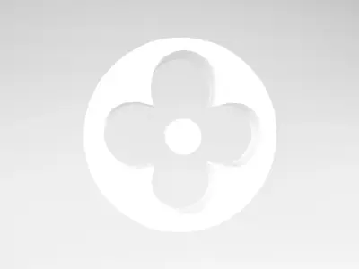 Louis Vuitton Pattern v2 004 Free low-poly 3D model