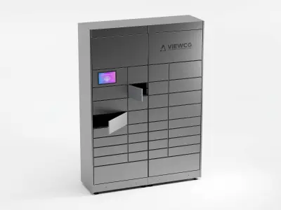 Self-Service Delivery Locker 3D model