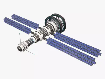Sci Fi Satellite 02 3D model