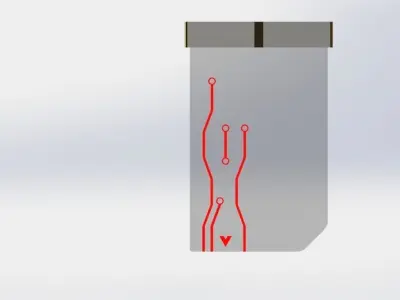 glass key card Free 3D model