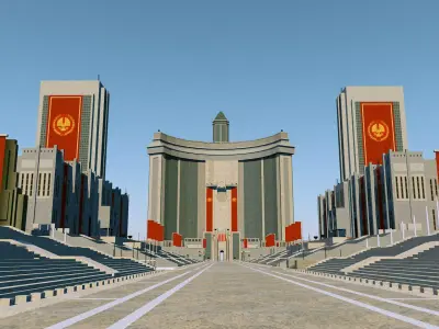 Sovjet USSR Parade Square 3D model