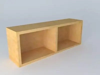 Cabinet Shelf DOORS HZO 4 12 BRW Milano Oak 3D model