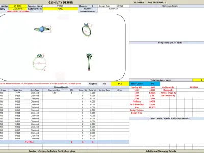 Modern Bypass Curve Engagement Ring CAD Design STL 3DM 3D print model