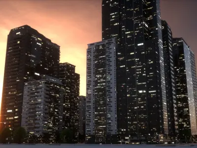 City Block Type B04 3D model