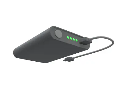 Power Bank Icon v1 001 Low-poly 3D model