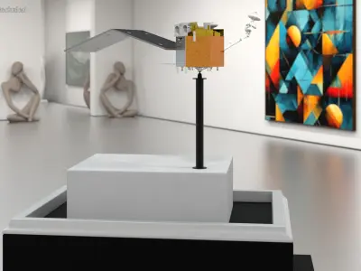 Scientific Museum Exhibit of the Space Industry 3D model
