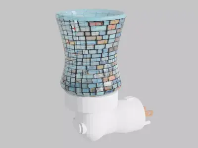 Mosaic Glass Mini Plugin Wax Warmer Low-poly 3D model