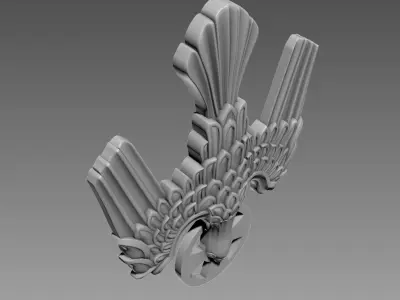 Symbol of the Holy Spirit of God relief 3D model