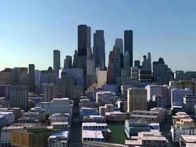 City 31 Low-poly 3D model
