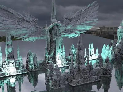 Underworld Temple Kit bash 2 3D model 3D model