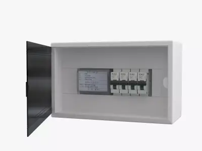 Fuse Box Low-poly 3D model