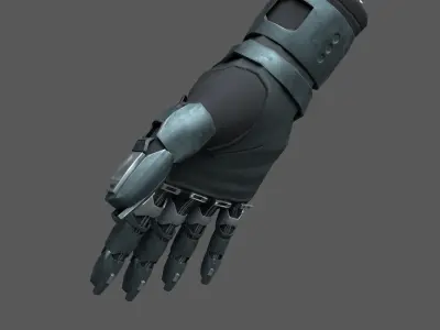 Scifi glove warior  Low-poly 3D model