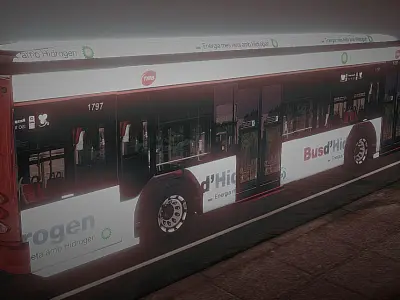 Autobus bus street Free low-poly 3D model