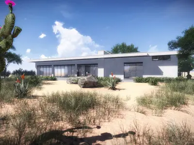 House 3 - Modern City Villa Low-poly 3D model