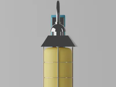 Street Lamp Low-poly 3D model