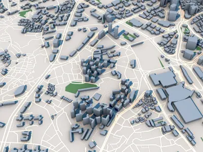 Seoul City South Korea 3D model