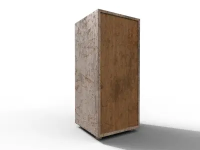 Old Modern Furniture 3D Model Terror Low-poly 3D model 9