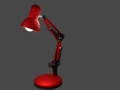 red lamp 3D model purchase