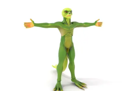 Extraterrestrial Reptilian Model Pack Low-poly 3D model