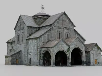 Armenian Stone Monastery Church 3D model
