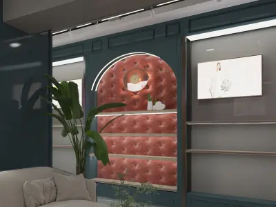 shoe Modern store 3D model