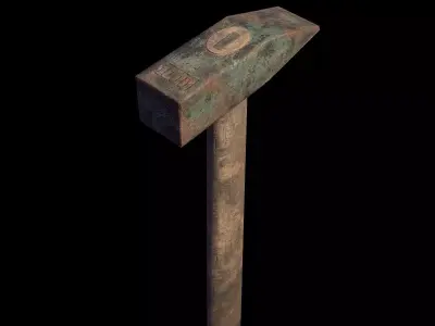 Old Hammer - Game Ready - RC Low-poly 3D model