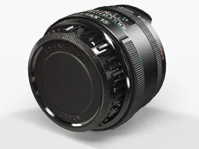 Pentax SMC DA 15mm f4 ED AL Limited Lens  Low-poly 3D model