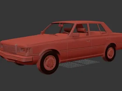 Toyota Crown Mk6 S110 Super Saloon 1982 3D print model