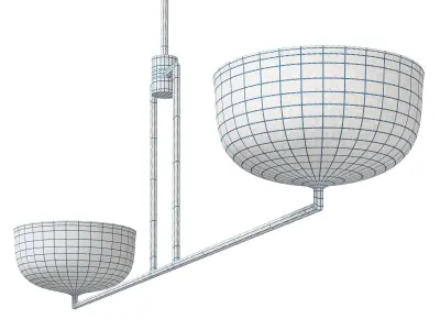 Lulu and Georgia linear chandelier Talley 3D model