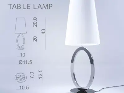 VISIONNAIRE Egg table lamp 3D model