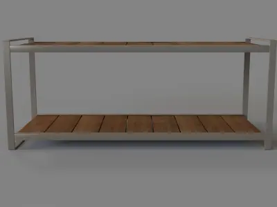 Industrial Shoe Rack 3D model