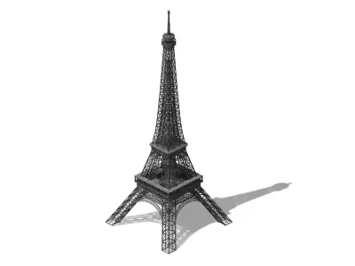 Different dimension - Eiffel Tower 01 3D model