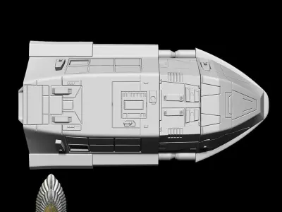 Star Wars Phantom 2 Ship  with Maglev option 3D DIGITAL DL 3D print model